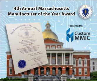 Custom MMIC Receives 2019 Massachusetts Manufacturer of the Year Award - RF Cafe