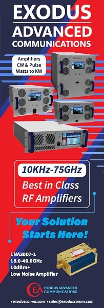 Exodus LNA3007-1, 18-40&nbsp;GHz, +23 dBm, LNA