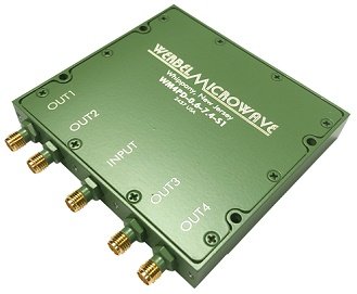 Werbel Microwave 4-Way Power Splitter for 0.6 to 7.4&nbsp;GHz - RF Cafe