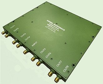 Werbel Microwave 8-Way Power Divider for 600-7400 MHz - RF Cafe