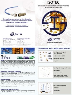 ISOTEC Cyrogenic RF Connector & Cable Assemblies Brochure - RF Cafe