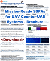 Exodus Mission-Ready SSPAs for UAV Counter-UAS Systems Brochure - RF Cafe