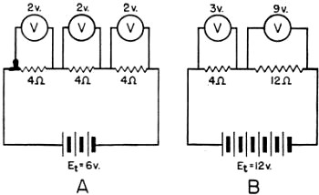 Figure 38 - Voltage across separate loads