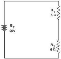 Calculating individual voltage drops in a series circuit - RF Cafe