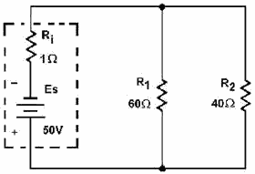 Source resistance in a parallel circuit - RF Cafe