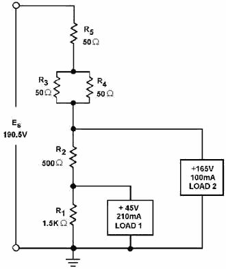 Practical example a voltage divider - RF Cafe