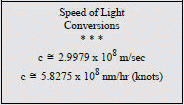 Speed of light conversion - RF Cafe
