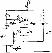 Shunt-fed, tuned-base Hartley oscillator - RF Cafe