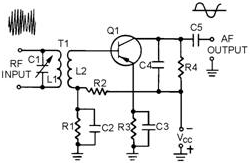 Common-emitter detector