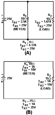 Current and voltage in series and parallel circuits - RF Cafe