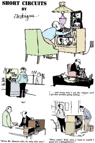 Electronics-Themed Comics-&nbsp; Short Circuits, January 1962 Electronics Illustrated - RF Cafe
