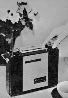 Capture the consumer market in transistorized radios is the first AM-FM portable - RF Cafe