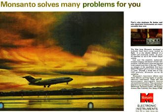 Monsanto Electronic Instruments, September 19, 1966 Electronics Magazine - RF Cafe