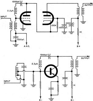  r.f. circuit is similar in both - RF Cafe