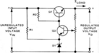Variable-voltage series-pass regulator - RF Cafe