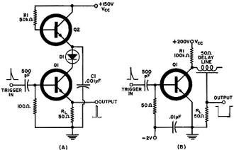 Delay-line avalanche-mode generator - RF Cafe