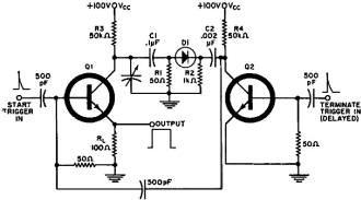 Variable-width avalanche pulse generator circuit - RF Cafe