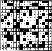 Electronic Crosswords Solution, April 1960 Electronics World - RF Cafe
