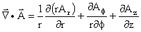 Divergence of a Vector Cylindrical Coordinates - RF Cafe