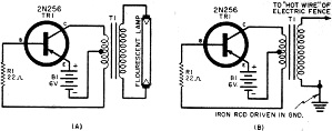 Two simple uses for a transistorized high-voltage "generator", Transistor Topics, Dec 1957 PE - RF Cafe