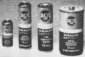 RCA alkaline cells above look like ordinary flashlight batteries - RF Cafe