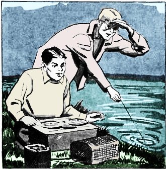 Carl and Jerry: Out of the Depths (microphone in water), June 1957 Popular Electronics - RF Cafe