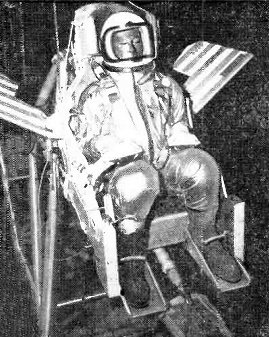 supersonic ejection seat has foot clamps, arm guards, and stabilizing fins to prevent spin - RF Cafe