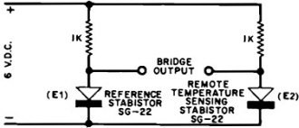 Temperature-sensitive Stabistor bridge has linear voltage output - RF Cafe