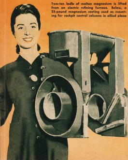 Two-ton ladle of molten magnesium - RF Cafe