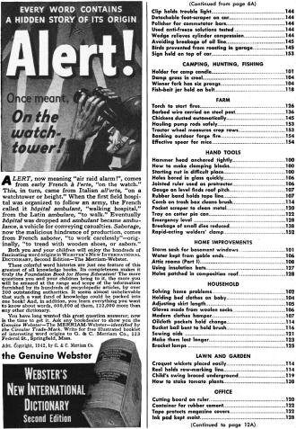 October 1942 Popular Mechanics Table of Contents (p4) - RF Cafe