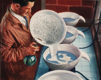 Crystals in this quartz bowl ore barium-radium - RF Cafe