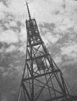RF Cafe - Antennas of WABD, station of the Dumont Television Corporation, QST Looks at Television, January 1945 QST