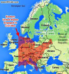 Comparison of Maps of U.S. Civil War States and European WWII Countries - RF Cafe
