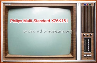 Philips Multi-Standard X26K151 Color Television (Radio Museum) - RF Cafe