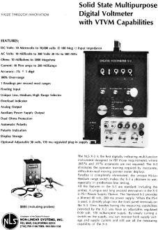 Non-Linear Systems, Inc. NLS X-3 Multipurpose Digital Voltmeter, March 1968 Radio-Electronics - RF Cafe