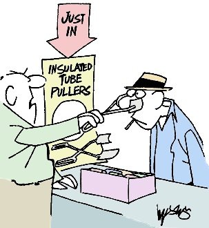 Grab the old blown out tube like this - RF Cafe