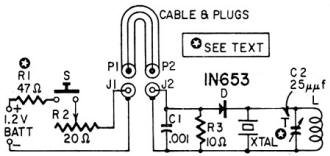 Tunnel-diode oscillator on the right - RF Cafe