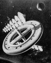 Communications satellites like this one may orbit the earth as relay stations linking all major cities for TV and microwave networks - RF Cafe