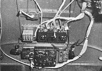 Beechcraft C-45 cockpit with military type radio - RF Cafe
