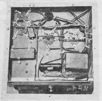 Underneath view of the sub-panel of the semi-portable transmitter-receiver - RF Cafe