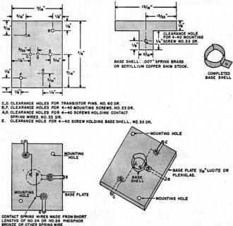 Construction details of transistor socket - RF Cafe
