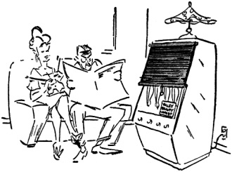 Electronics-themed comic July 1948 Radio News (p154) - RF Cafe