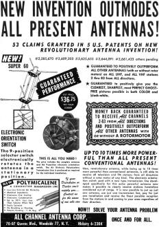 All Channel Antenna Corp., April 1954 Radio & Televsion News - RF Cafe
