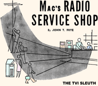 Mac's Radio Service Shop: The TVI Sleuth, August 1954 Radio & Television News - RF Cafe