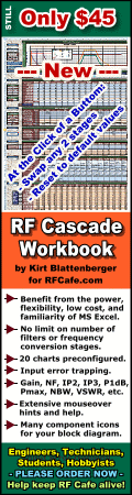 RF Cascade Workbook by RF Cafe