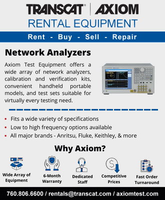 Transcat | Axiom Rental Equipment Network Analyzers (buy, rent, lease) - RF Cafe